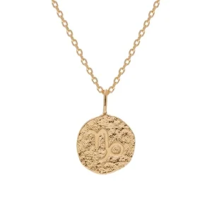 By Jollia Collier signe astrologique Capricorne (plaqué or) Online