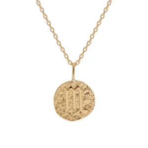 By Jollia Collier signe astrologique Scorpion (plaqué or) Hot