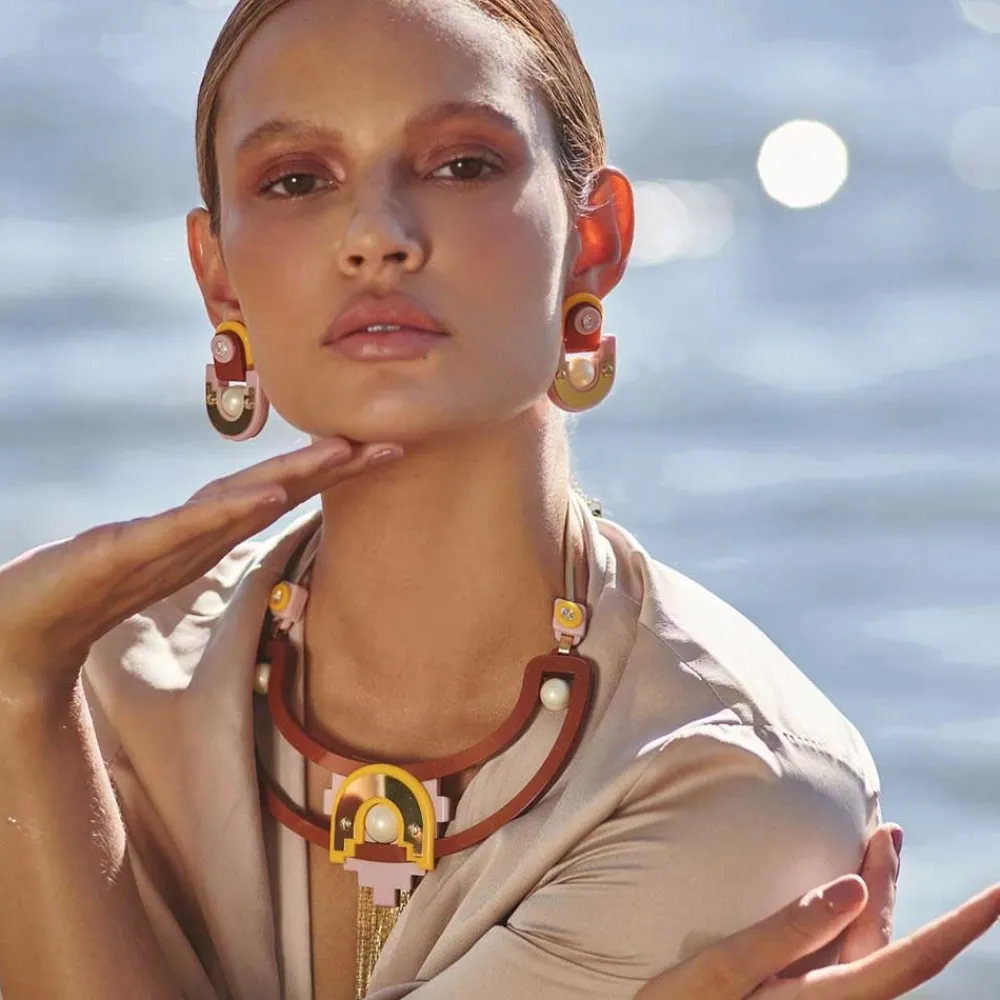 collier_tikal_terracotta_1.webp Gissa Bicalho Collier Tikal Terracotta Outlet