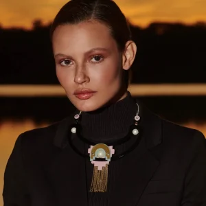 Gissa Bicalho Collier Tikal turquoise New