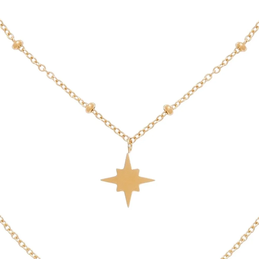 collier_triple_rangs_mdai_3.webp Siloé Collier triple rangs médailles et étoile (doré) New