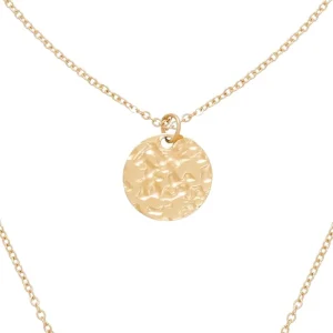 Siloé Collier triple rangs médailles et étoile (doré) New