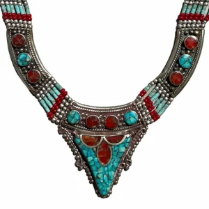 By Jollia Collier Turquoise Tibétain Hot