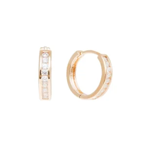 By Jollia Créoles zircons (plaqué or) Fashion