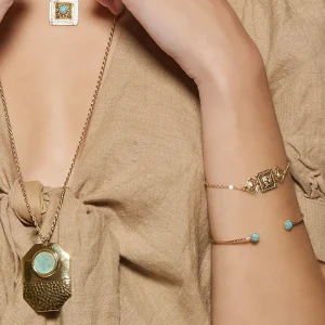 Viadoli Jonc ouvert pierres (amazonite) Online