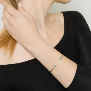 Viadoli Jonc ouvert pierres (amazonite) Online