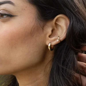 By Jollia Mini boucles créoles lisses Best