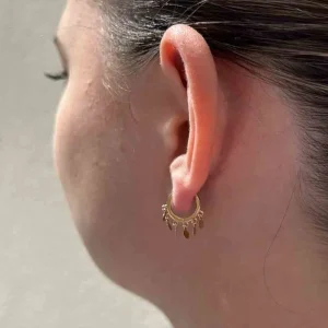 By Jollia Mini créoles pampilles (doré) Discount