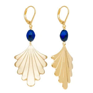 Viadoli Mini créoles pendantes bleue (doré) Online