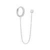 By Jollia Mono boucle chaîne zircons (argent) Online