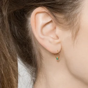 Viadoli Petites créoles pierres (amazonite) Online