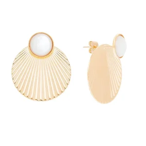 Viadoli Puces d'oreilles coquillage (nacre) Hot