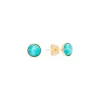 Viadoli Puces d'oreilles rondes (amazonite) Clearance