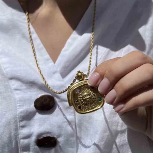 LA2L Sautoir Sacha Soleil Miroir Discount